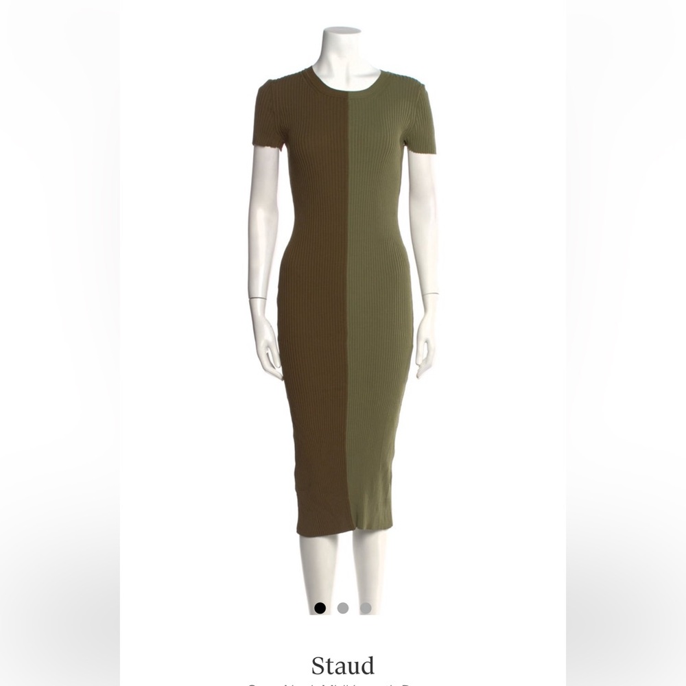STAUD Colleen midi dress Size XL